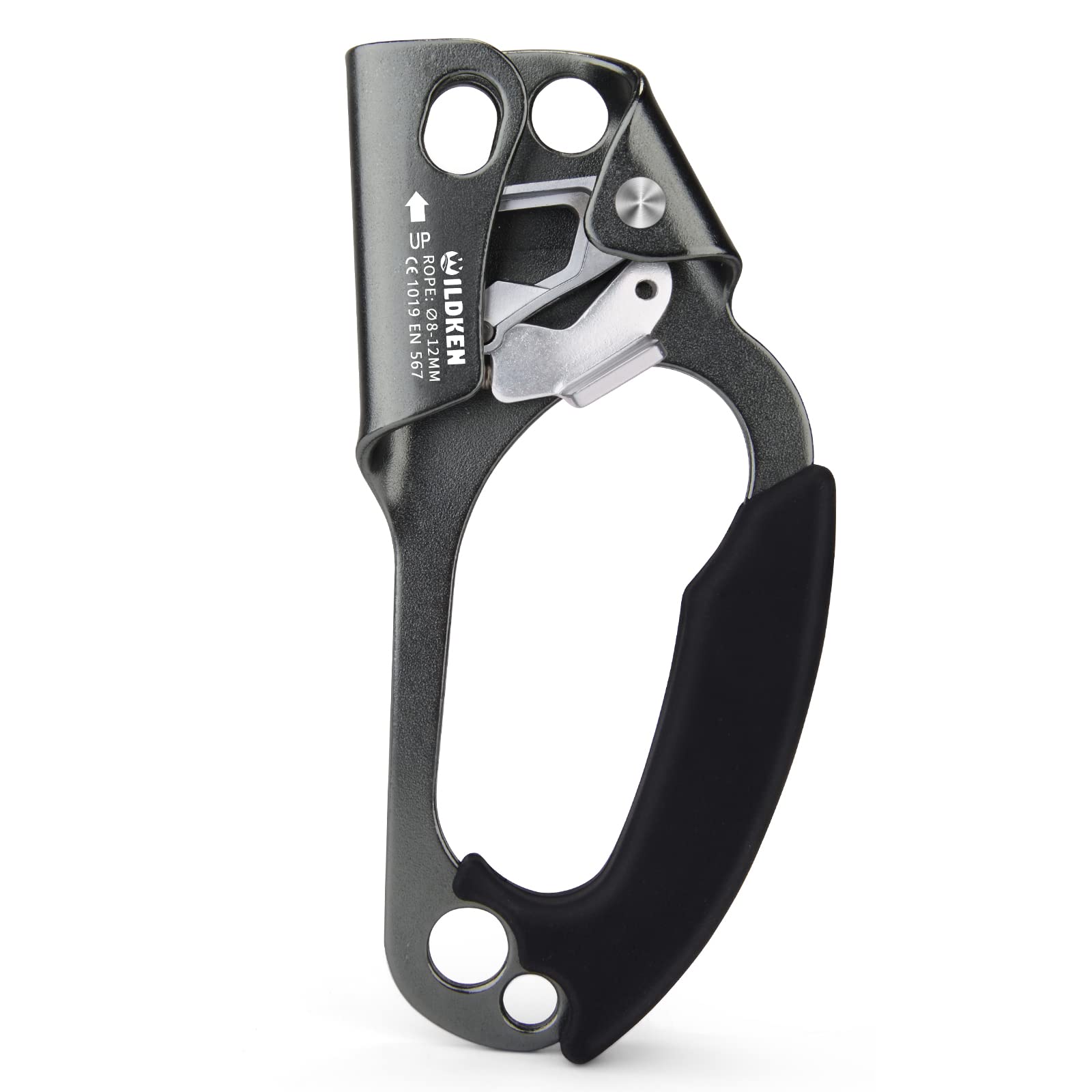 WILDKEN Climbing Hand Ascender Outdoor Mountaineering Tree Arborist Climbing Rappelling Equip Hand Ascender for 8-14MM Rope Left Right Hand Ascender
