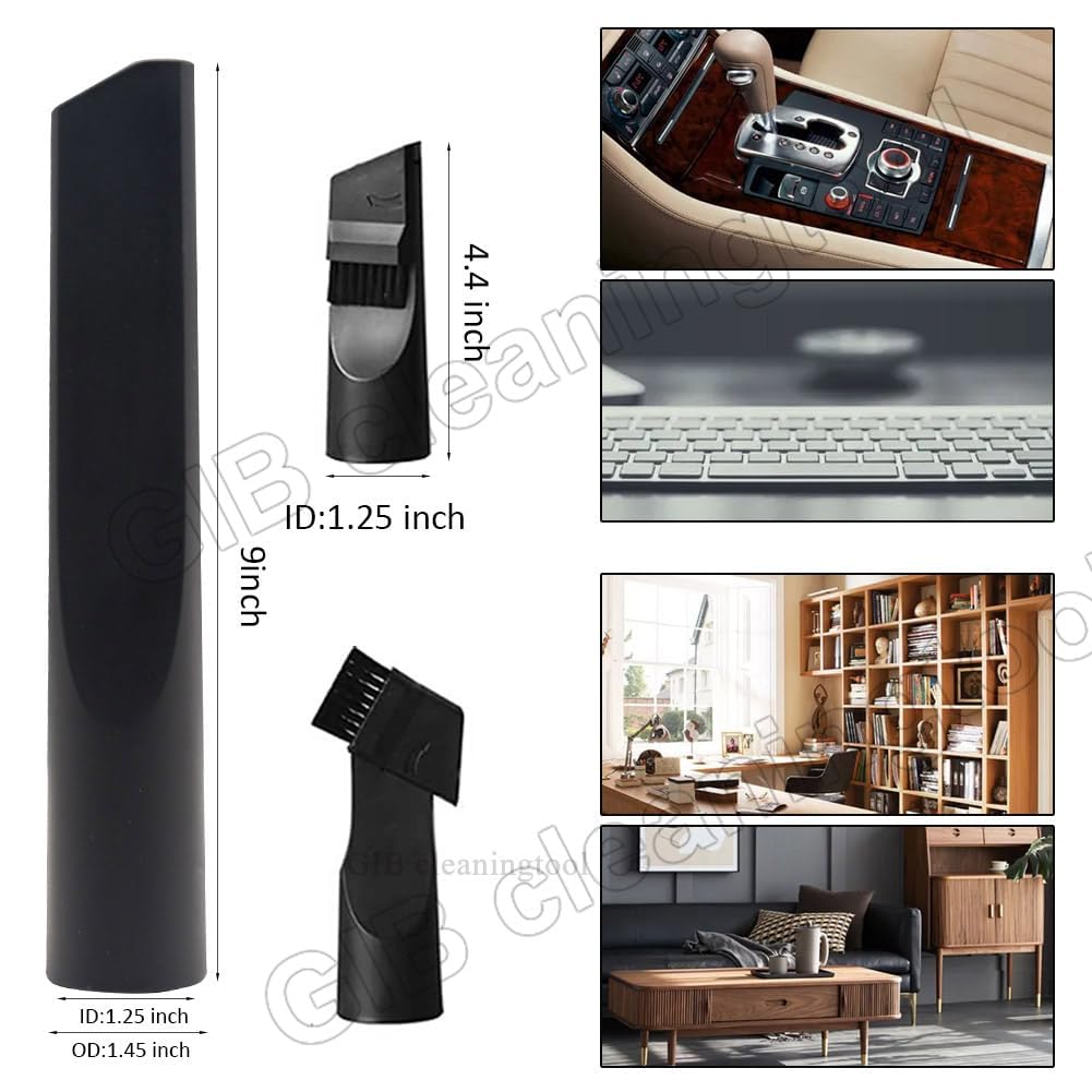 9 accesorios de aspiradora de limpieza del hogar para accesorios de aspiradora de tienda – Adaptador de manguera de vacío de 2 1/2 pulgadas a 1 1/4 pulgadas, adaptador de 1 7/8 a 1 pulgada para