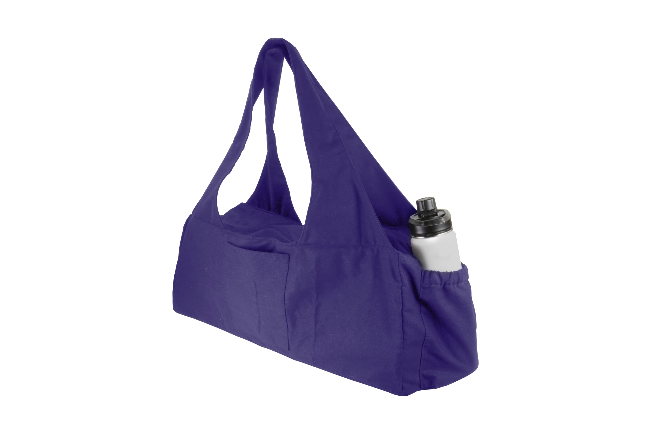 Yoga-Mad Large Yoga Mat Bag | Full Zip Yoga Bag with Bottle Holder | Unisex Carrier | Stores Mat and Accessories | Suitable for Pilates, Yoga, Gym, Fits Most Mat Sizes