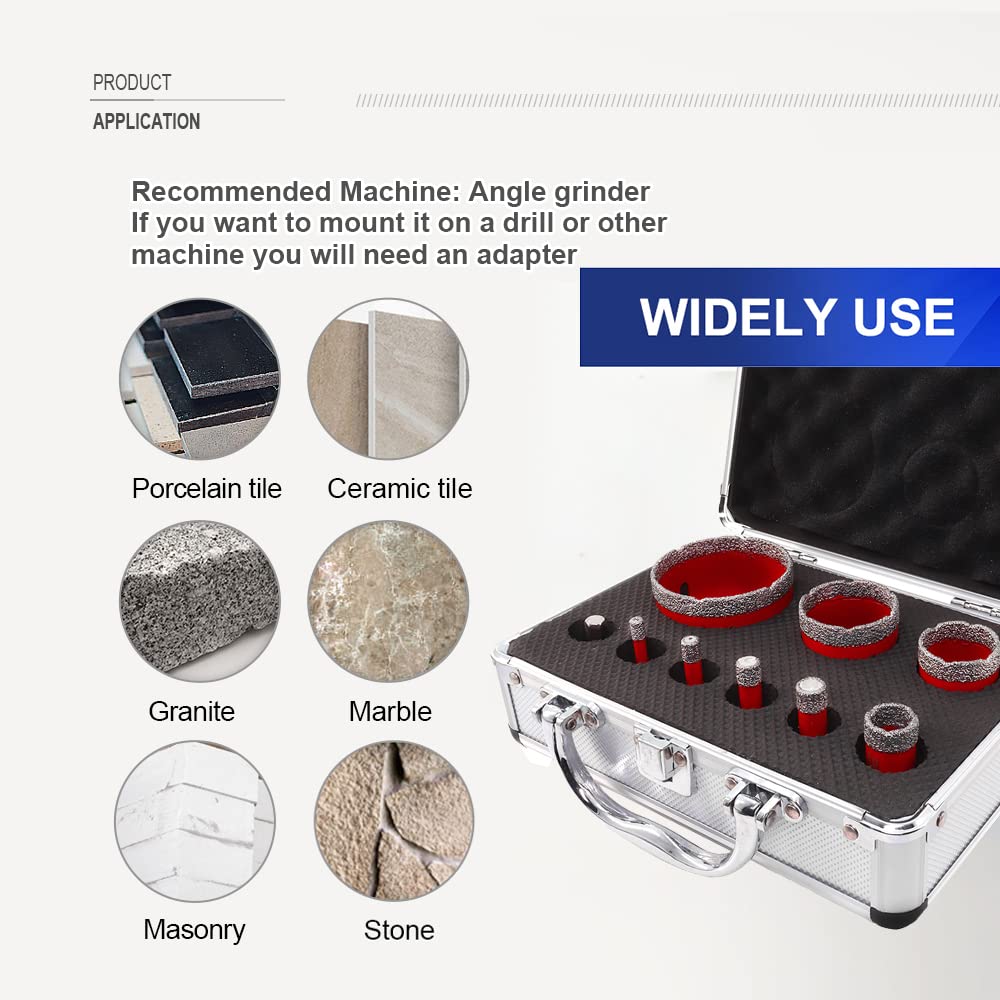 Set 6 Punte Diamantate HARDTWERK Per Forare Piastrelle - Preciso E Professionale! - Foto 2