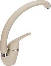 Ambrosiana SEI1406AVE Kitchen / Laundry Sink Mixer Tap with High Barrel Six Series Brass with Water-Saving Aerator, Oat Colour