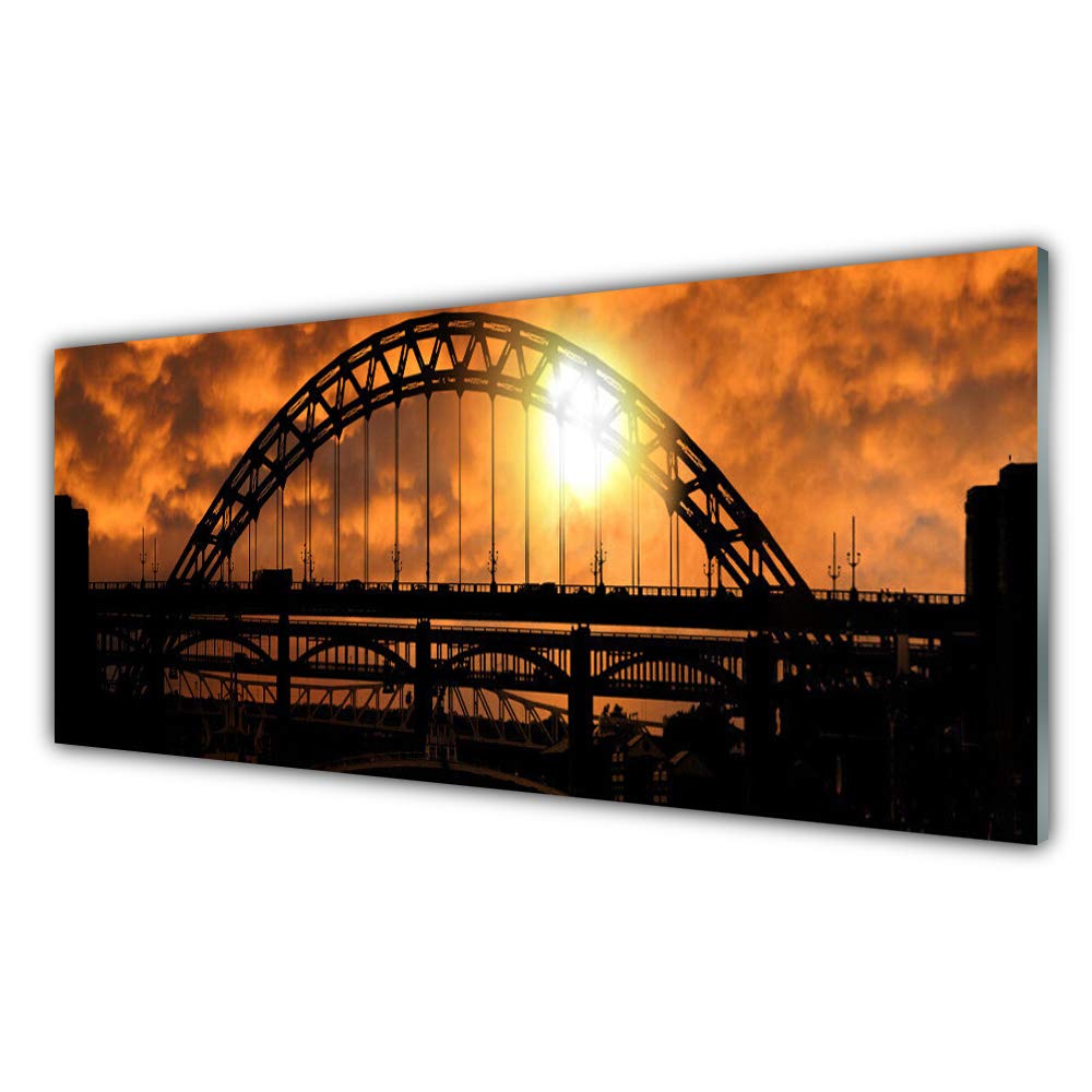 Impression sur verre acrylique Tulup 125x50cm haut de gamme pont déco design