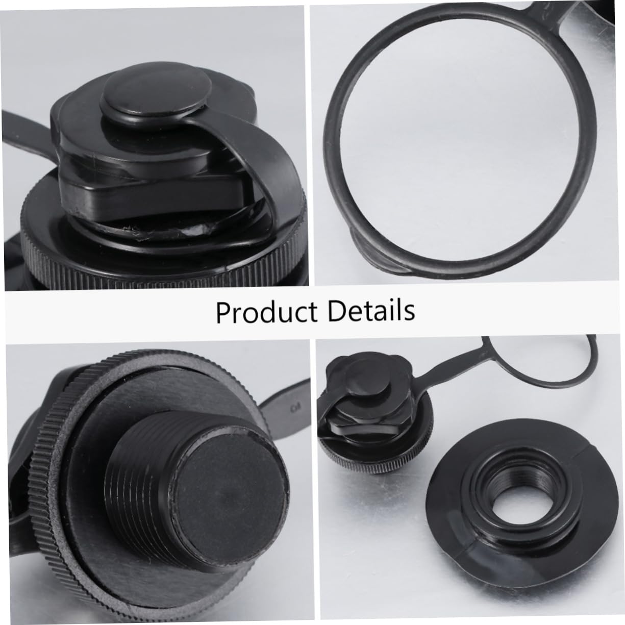 YARNOW Ugello del Gas di Boston Adattatori Adattatore Valvola Gonfiabile Trainabile Pompa Portatile Kayak Gonfiabile Gommone Auto Palloncino Kayak Gonfiabili Kit Barca Torrente Black PVC