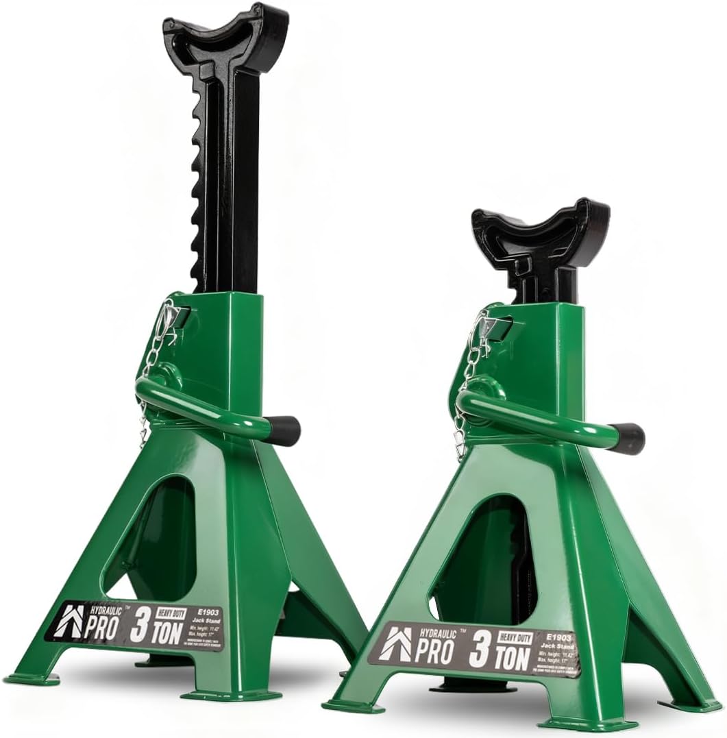Jack Stands 3 ton, Car Jack Stand with Double Security Locking Pins 6000 lbs Capacity, 2 Pack