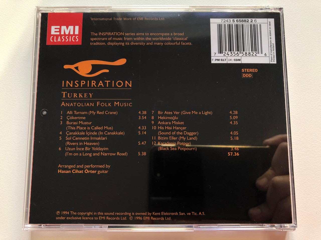 Inspiration - Türkei (Anatolische Volksmusik für klassische Gitarre)