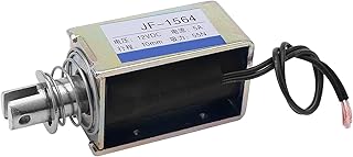 DC 12V 55N Pull Type Solenoid Electromagnet 10mm Stroke Linear Motion Open Frame Solenoid Electromagnet, JF-1564 1Pcs,Aicosineg