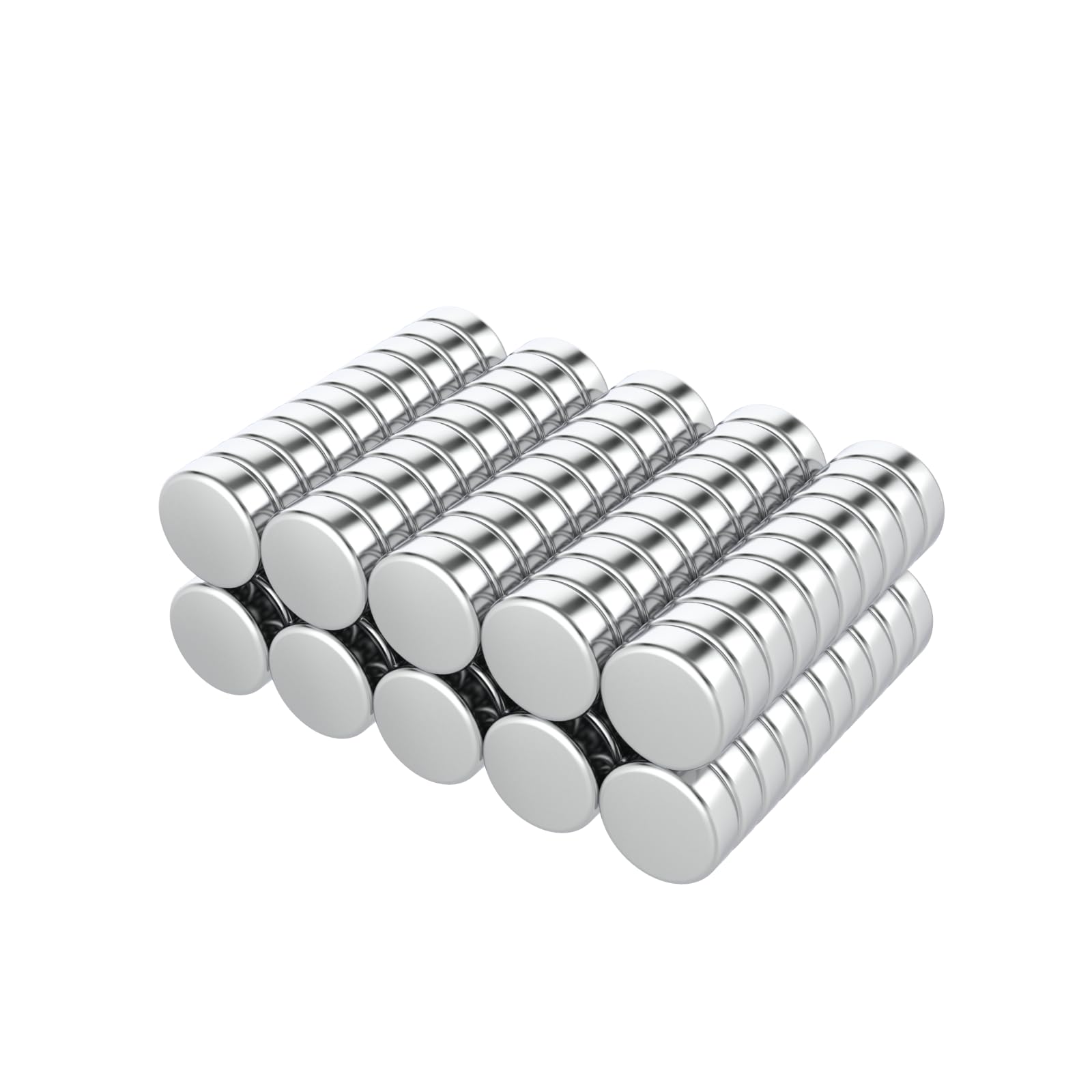 JIUMAG 100Pcs N42 Mini Neodymium Magnets,6mm x 2mm Super Strong Round Rare Earth Magnets,Muti-use Premium Neodymium Fridge Magnet,Tolerance ±0.03MM
