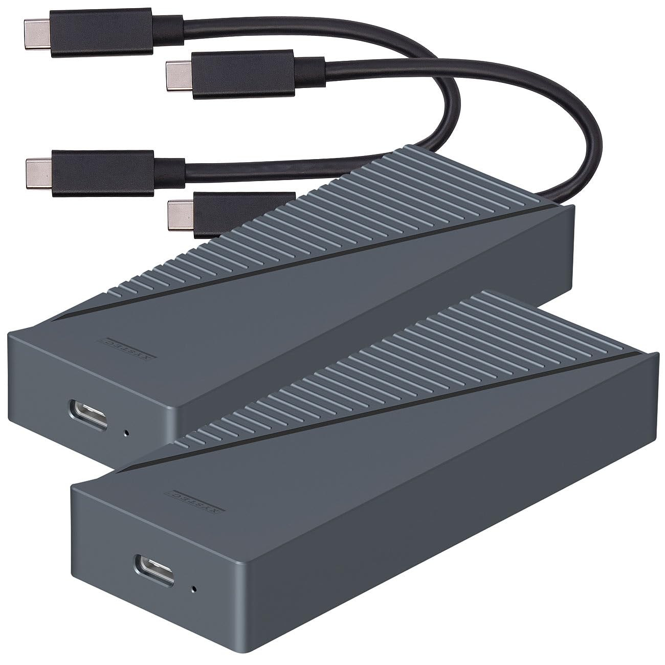 Xystec custodia per SSD: Custodia SSD in alluminio, ventola integrata, NVMe (case per esterni, case NVMe con ventola)