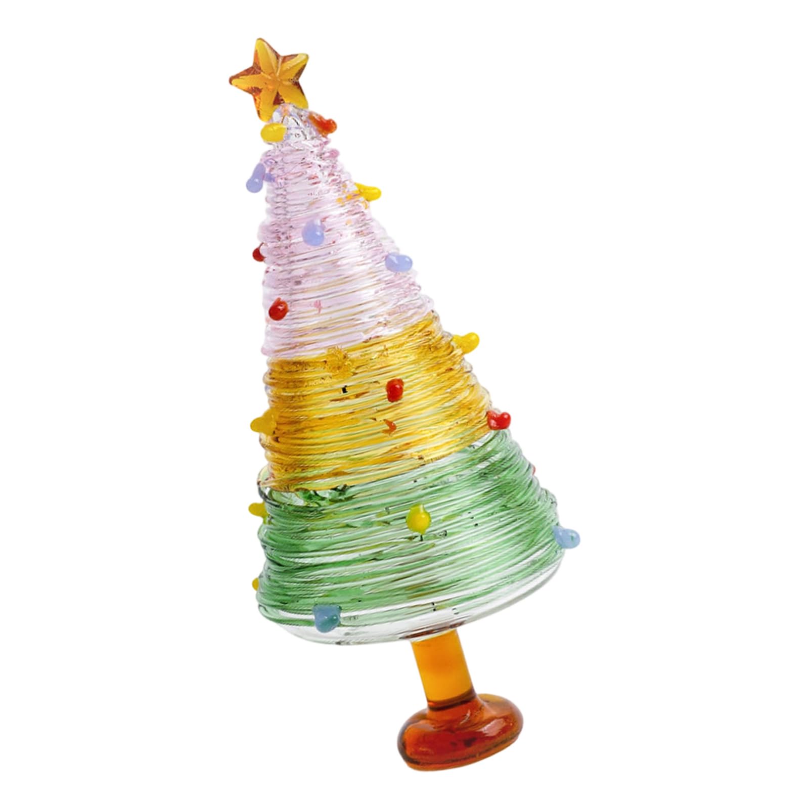 Xagmodshn A Festives Shimmering Glass Pine Trees Ornament Dds Cheer To Living Space Workstations Nd Travel Decoration Glass Christmas Trees Ornament