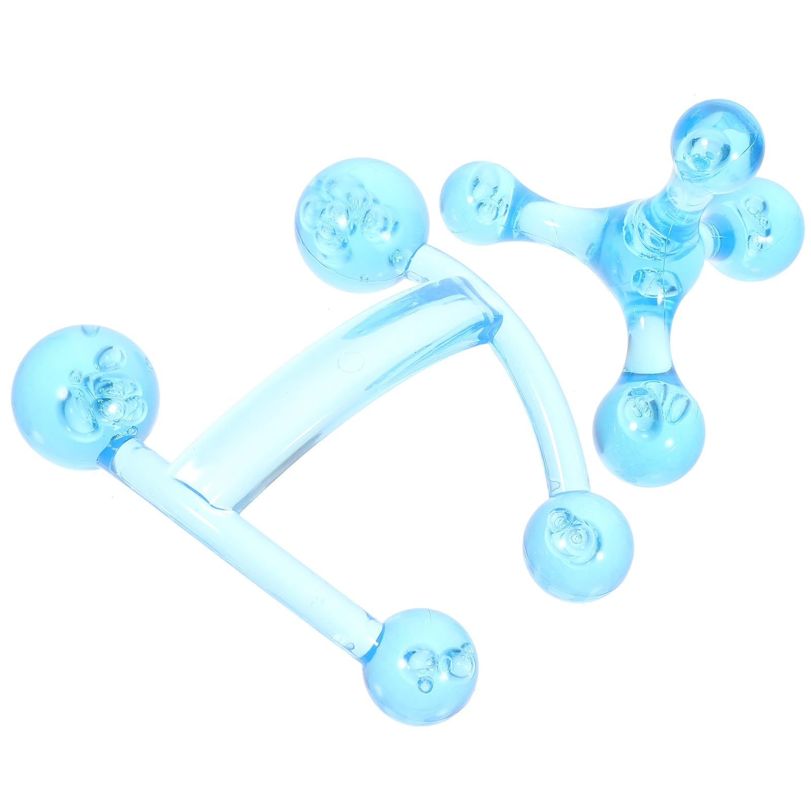 IMIKEYA Masajeador Corporal Portátil 2 Unidades Masajeador de Espalda y Cuello Manual Mini Herramienta de Masaje Relajante 4 Bolas Diseño Ligero y Compacto para Aliviar Fatiga