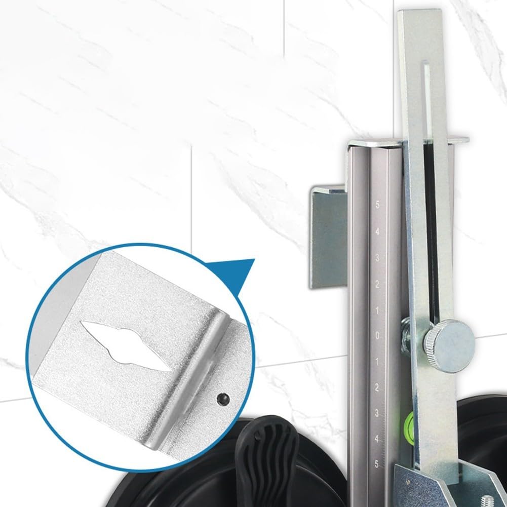 Supporto regolabile a ventosa, staffa da parete in lega di alluminio con filettatura da 1/4" e 5/8", supporto flessibile per livelli su vetro e piastrelle (C)