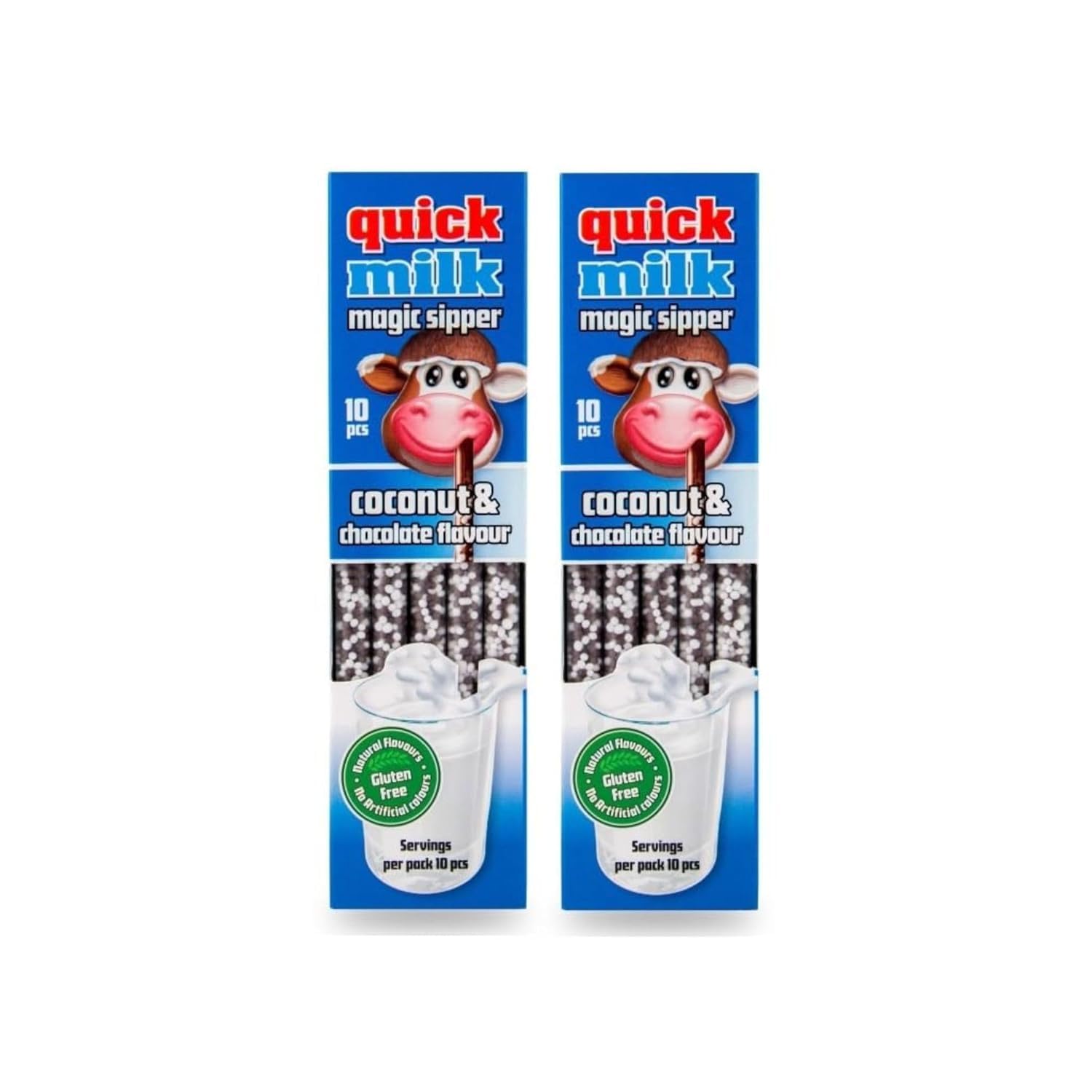 Dryfruit mart Quicks Milk Magic Sipper Coconut & Chocolate Flavour, Gluten Free, 5Pcs 30g Pack of 2 (Imported Hungary)-image-7