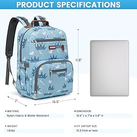 BILLITON MASHI Diaper Bag Backpack, Large Baby Nappy Bags with Portable Changing Pad for Boys and GirlsMultifunction Travel Baby Bag for Moms Dads, Shower Gifts Waterproof and Stylish