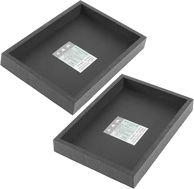 DOITOOL Flower Pot Holder Resin Tray 2pcs Plastic Heavy Duty Plant Saucer Drip Trays for Pots Garden Saucers Plant Pot Saucer Trays Rectangular Bonsai Planter Pot Flower Pot Drip Trays