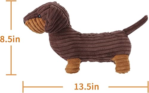 Miniatura 7 de Apricot Lamb Toys - Peluche de perro salchicha Henry, suave, perfecto para niños (perro salchicha de chocolate, 14 pulgadas)