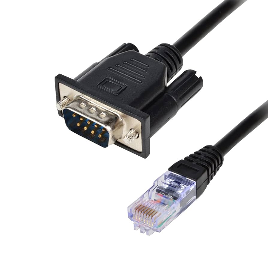 Amazon.co.jp: RJ45 to RS232、COOSO DB9 9ピンシリアルポート