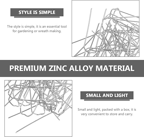 Miniatura 6 de FOMIYES Plantas de interior para interiores, grapas de paisaje vivo, 100 piezas, barrera de helechos florales verdes, estacas de tierra para