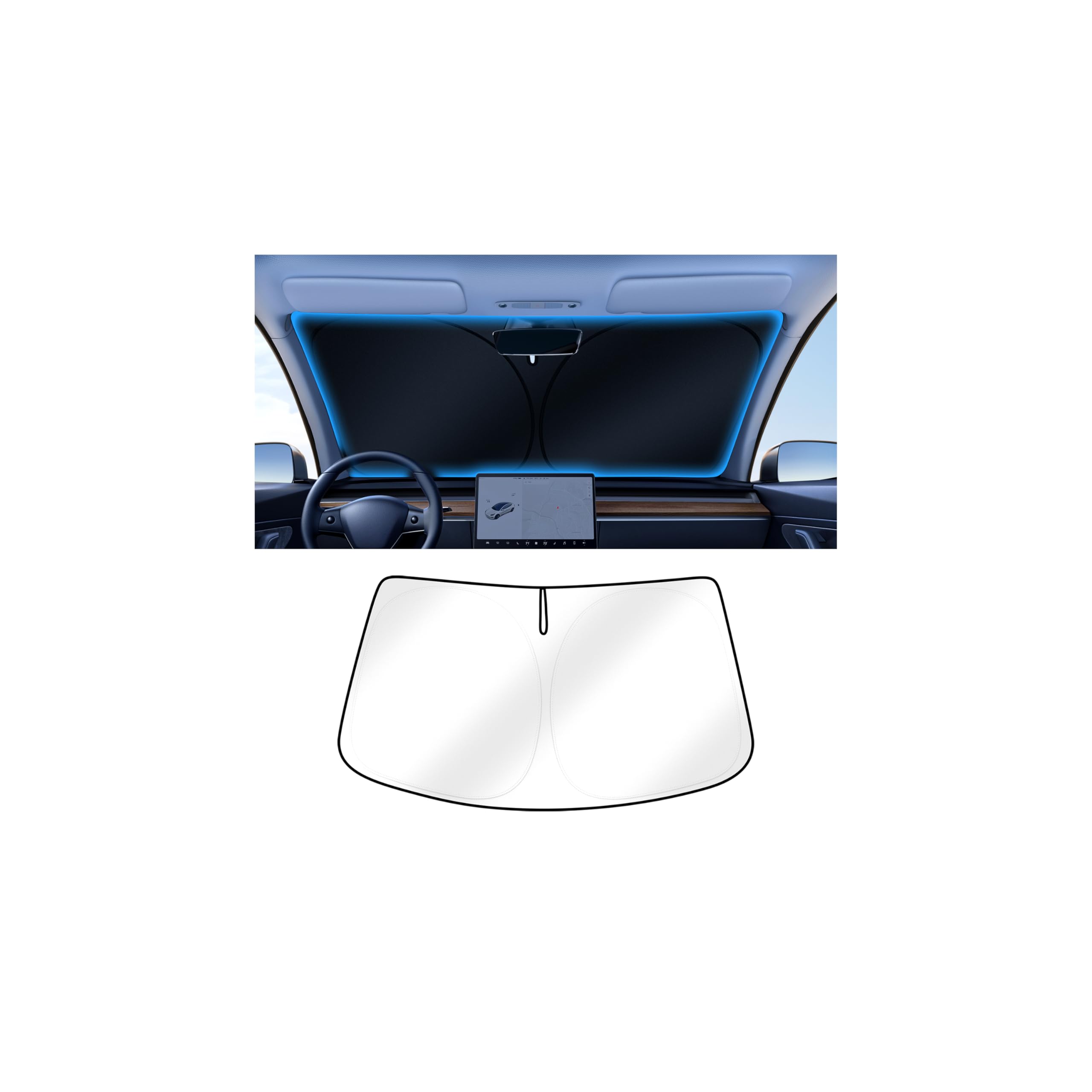 Amazon.com: Canvcle Windshield Sun Shade for 2022-2026 Toyota