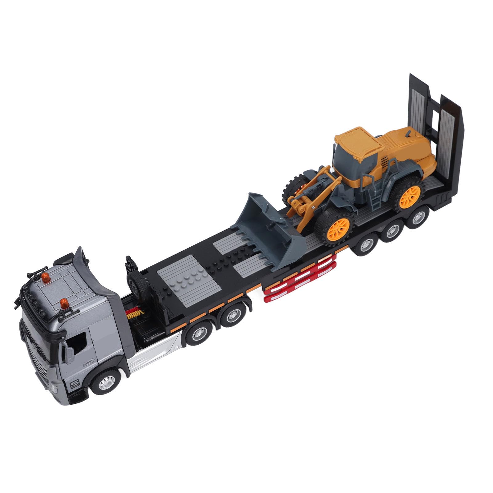 Hidyliu Camión de Transporte de Aleación para Niños, Juguete con Música, Vehículo Divertido para Niños, 47x7,5 Cm, 1 Unidad