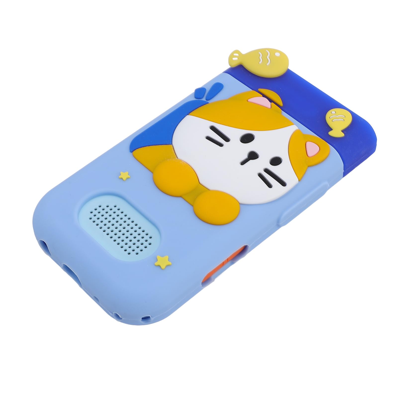 Fockety Giocattolo per Smartphone per Bambini, Fotocamera Flip con Touchscreen da 2,8 Pollici 1080P HD, Giocattolo per Imparare a Giocare con Lettore Musicale e Giochi (Gatto Blu)