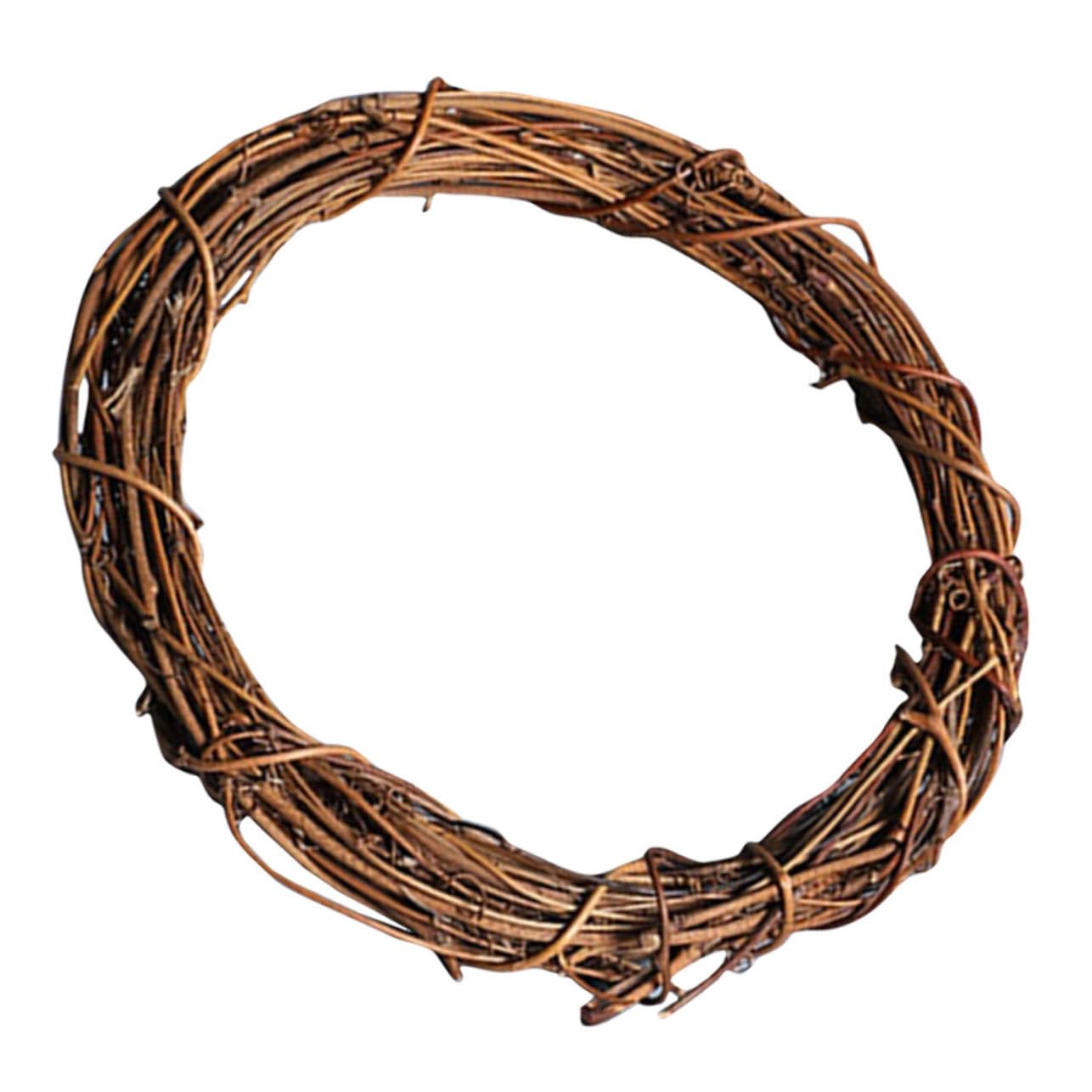 ABOOFAN 3 Piezas Guirnalda ratán Hecha a Mano Dofu Rattan Circle 3pcs 30cm decoración navideña decoração Mimbre Bricolaje círculos para Hacer Rings Navidad