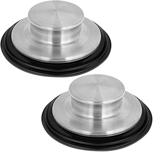 2PCS Universal Drain Stopper Stainless Steel Sink Stopper Plug Kitchen