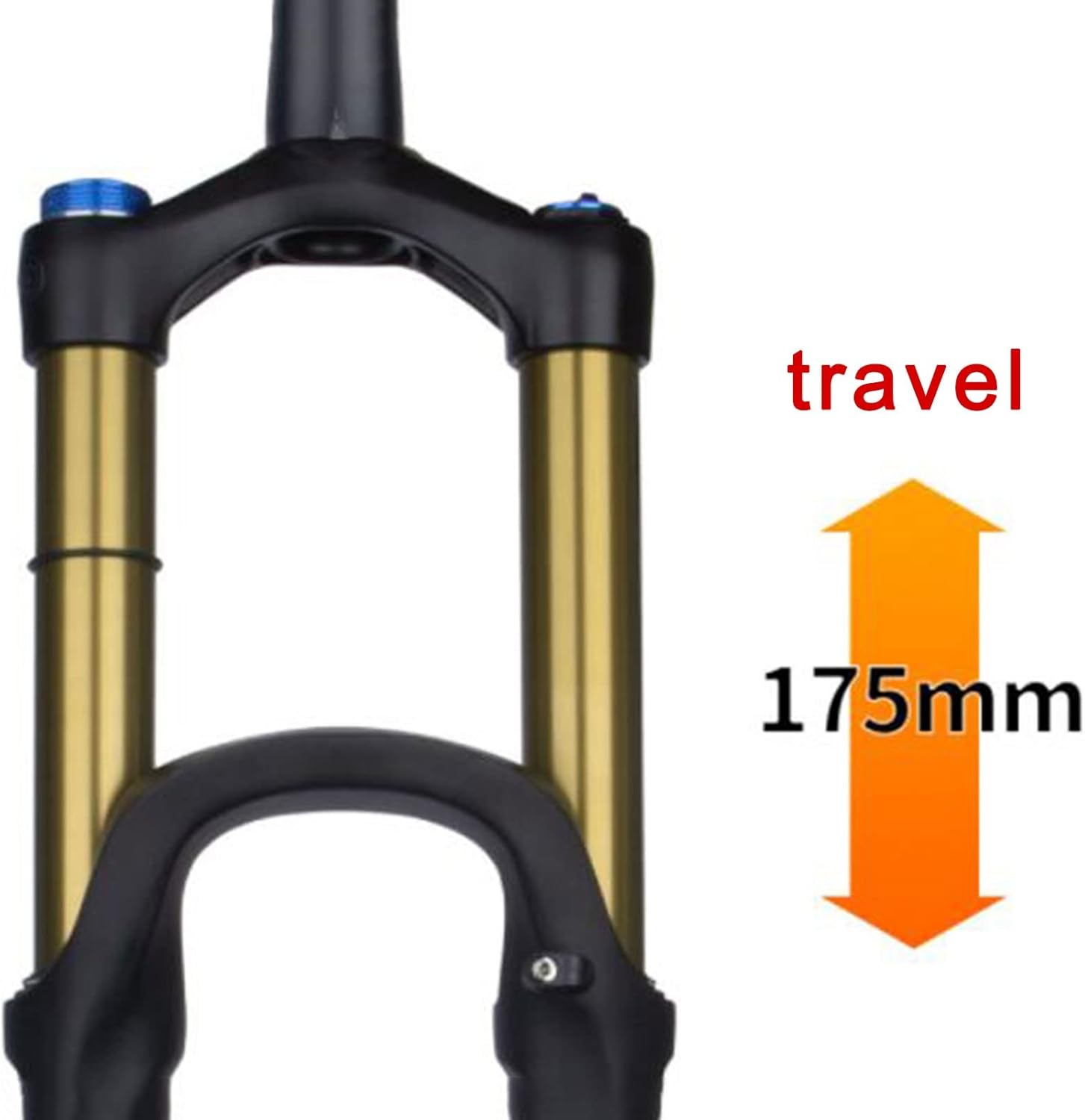 マウンテンバイクサスペンションフォーク 27.5/29インチ アルミ合金 175mmトラベル エアサスペンションフロントフォーク 1