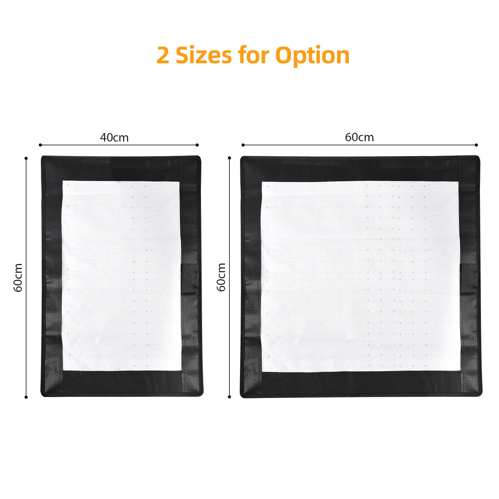 Andoer Estera de luz de Video LED Plegable de 40 * 60 cm, Kit de iluminación de fotografía de luz de Panel LED Flexible de 70 W Regulable 3000K-6500K con Control Remoto Softbox para Youtube TikTok