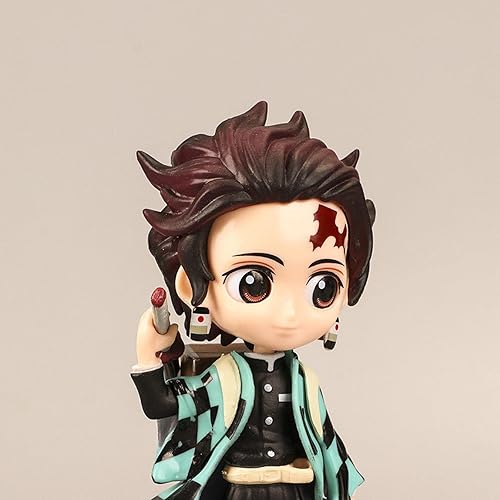 Miniatura 3 de NEVANO Juego de 6 figuras de acción de anime, modelo de figura de juego de estatua de muñeca de dibujos animados, colección de adornos de sala de