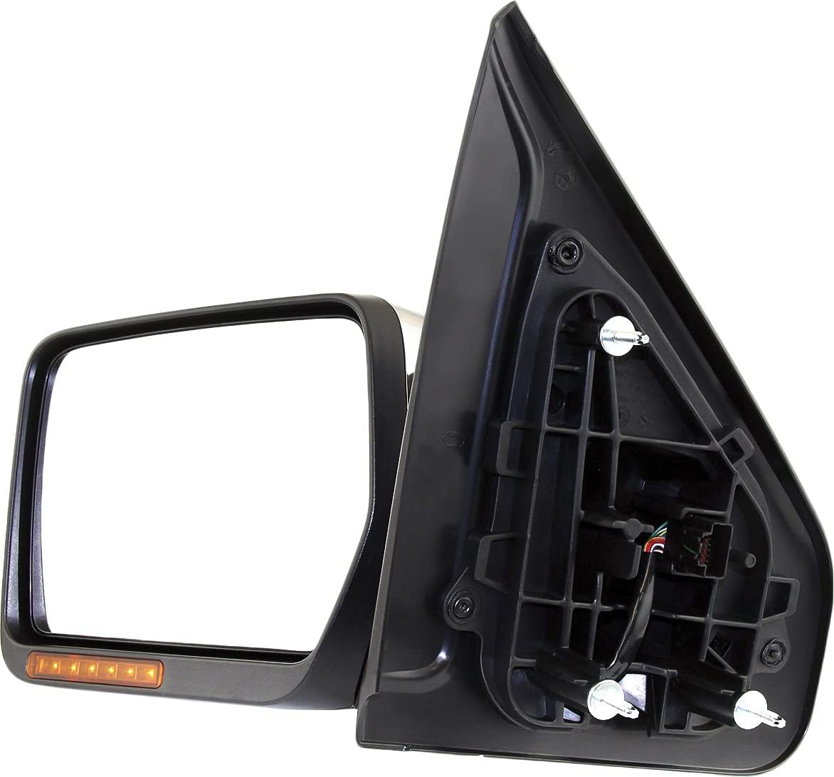 Compatible with 09-10 F150 Rear View Door Mirror Power Folding w/Signal & Puddle Lamp Left Side