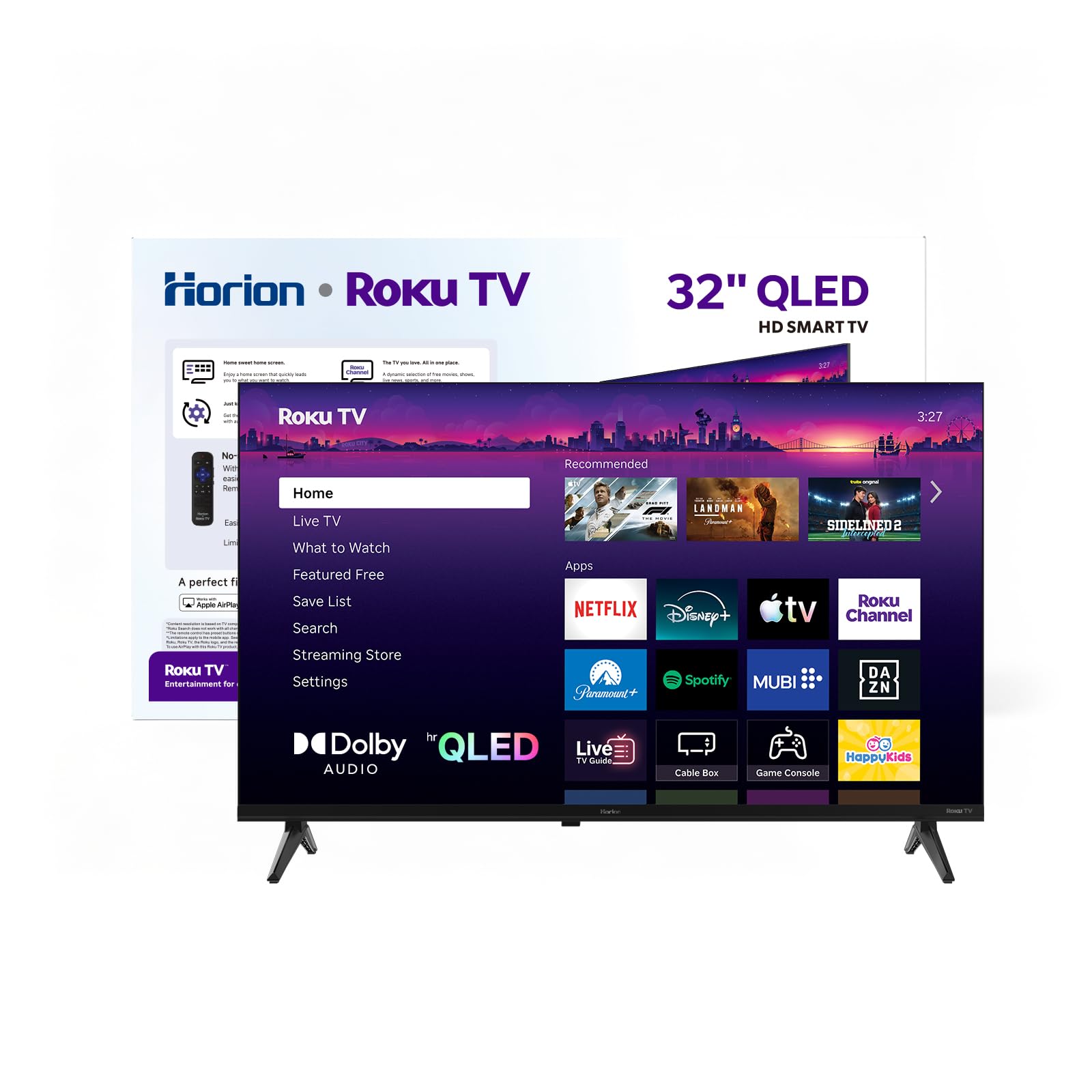 HORION Roku TV 32 inch QLED
