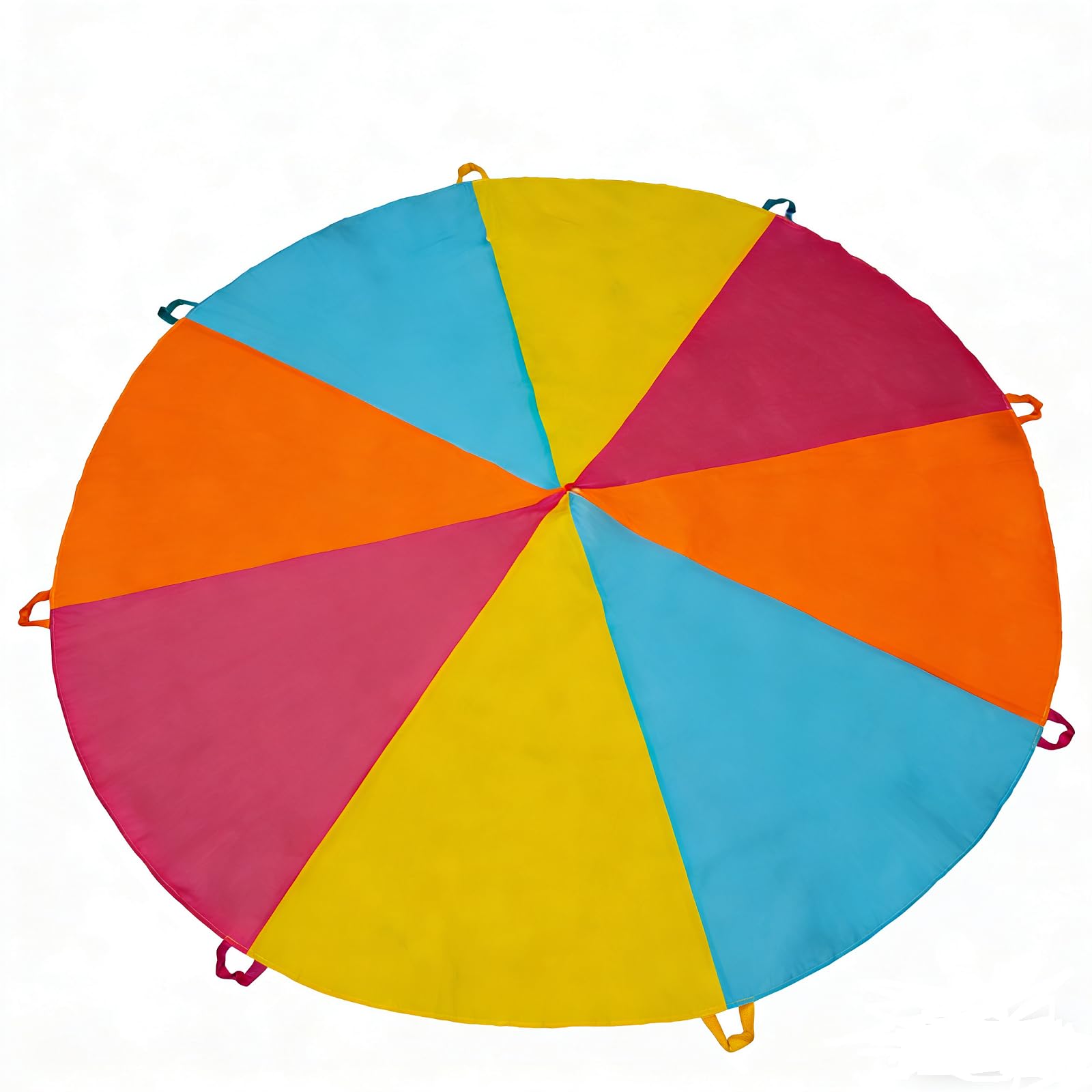 SYVOFOX 6FT Parachute Kids Rainbow Parachute, Parachute Toy for kids with Handles, Outdoor Indoor Play Equipmen Lawn Games Picnic Mat