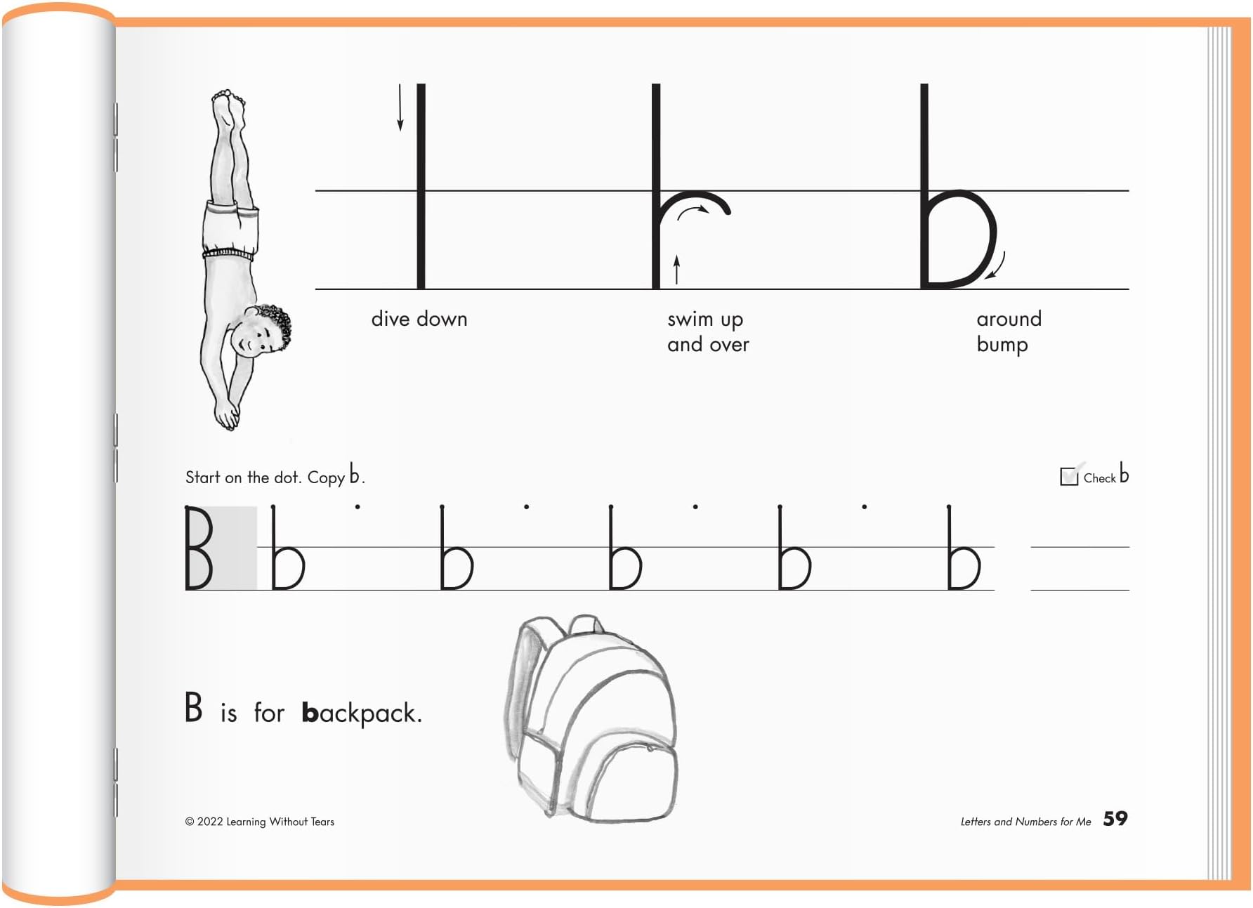 Learning Without Tears - Letters and Numbers for Me Student Workbook, Current Edition - Handwriting Without Tears Series - Kindergarten Writing Book - Capital Letters, Numbers - For School or Home Use