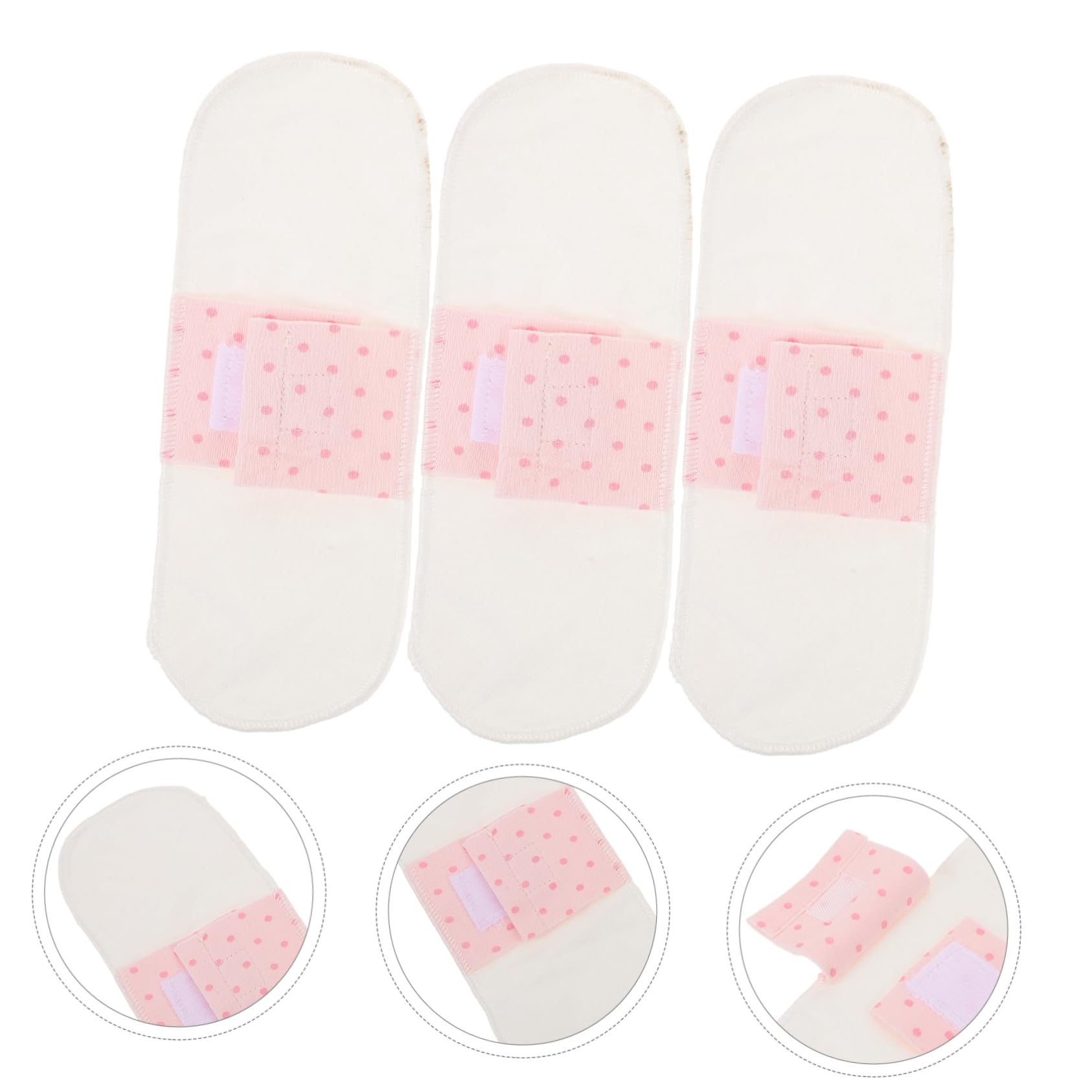 FOMIYES 12piezas Almohadillas Menstruales Reutilizables De Algodón y Absorbente De Impermeables y Lavables Toallas Sanitarias Ecológicas Para Mujeres