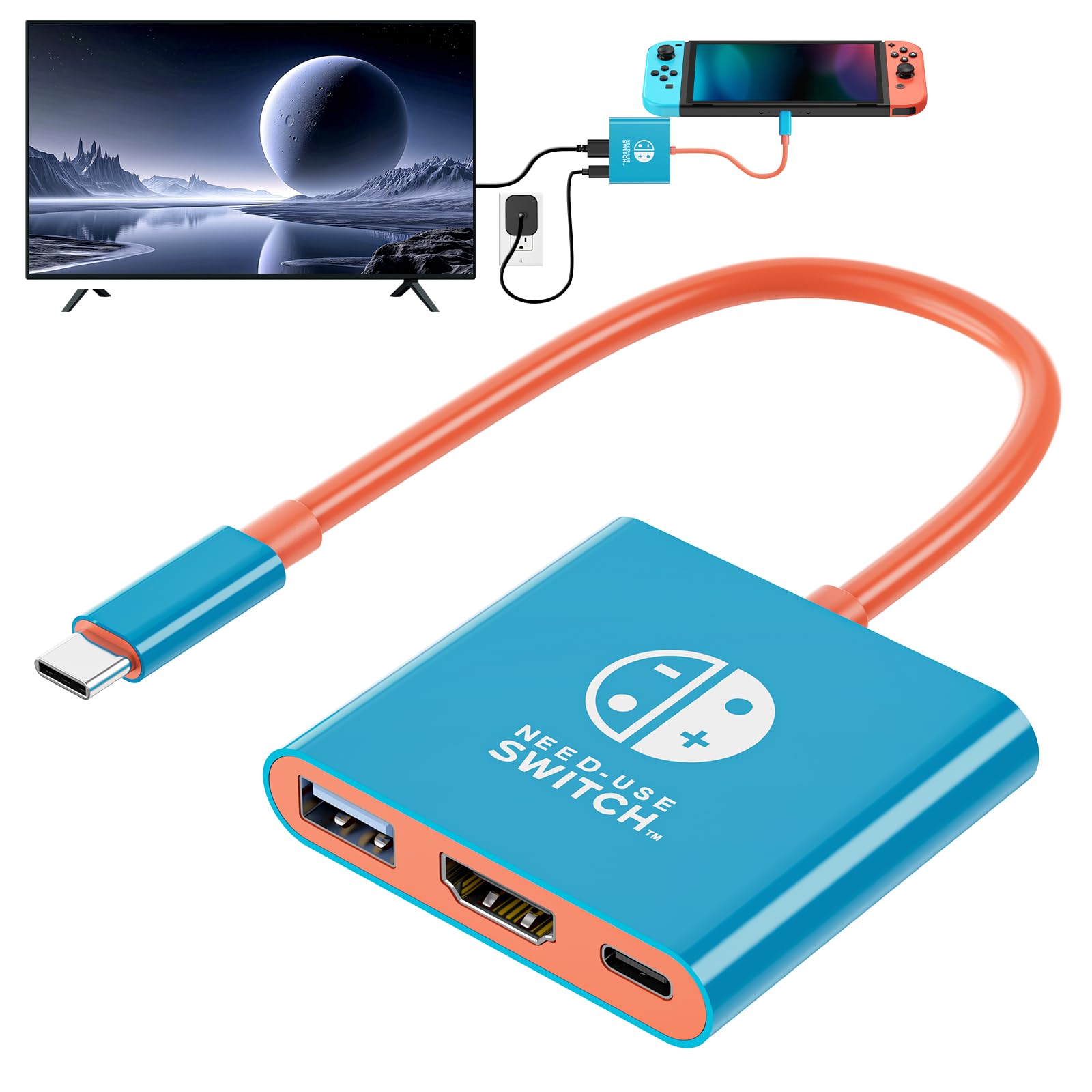 Amazon.com: Klipdasse Switch TV Adapter- 4K/60Hz HDMI 2.0A Adapter