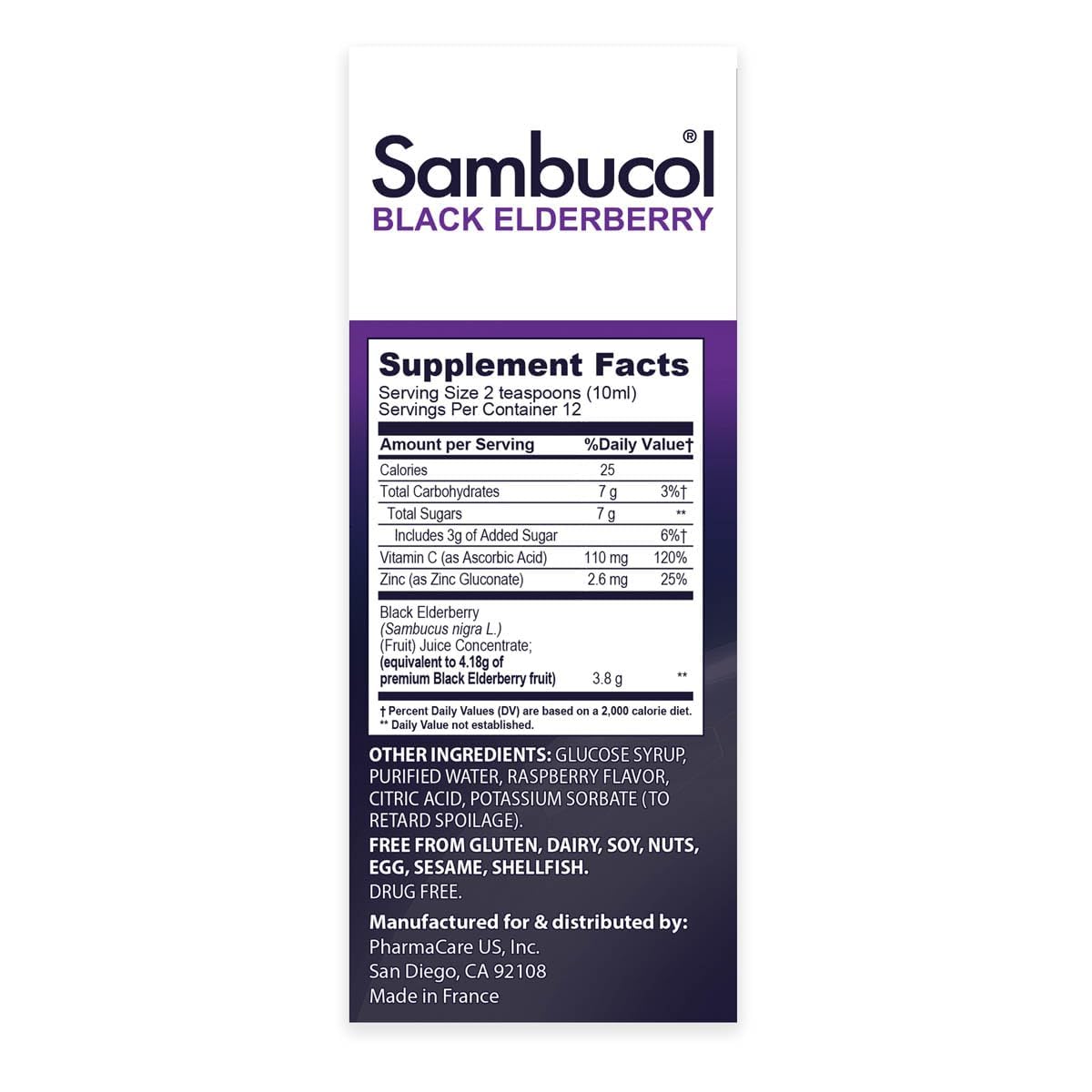 Sambucol Advanced Black Elderberry Syrup, Immune Support - 4 Fl Oz — Amazon image 7