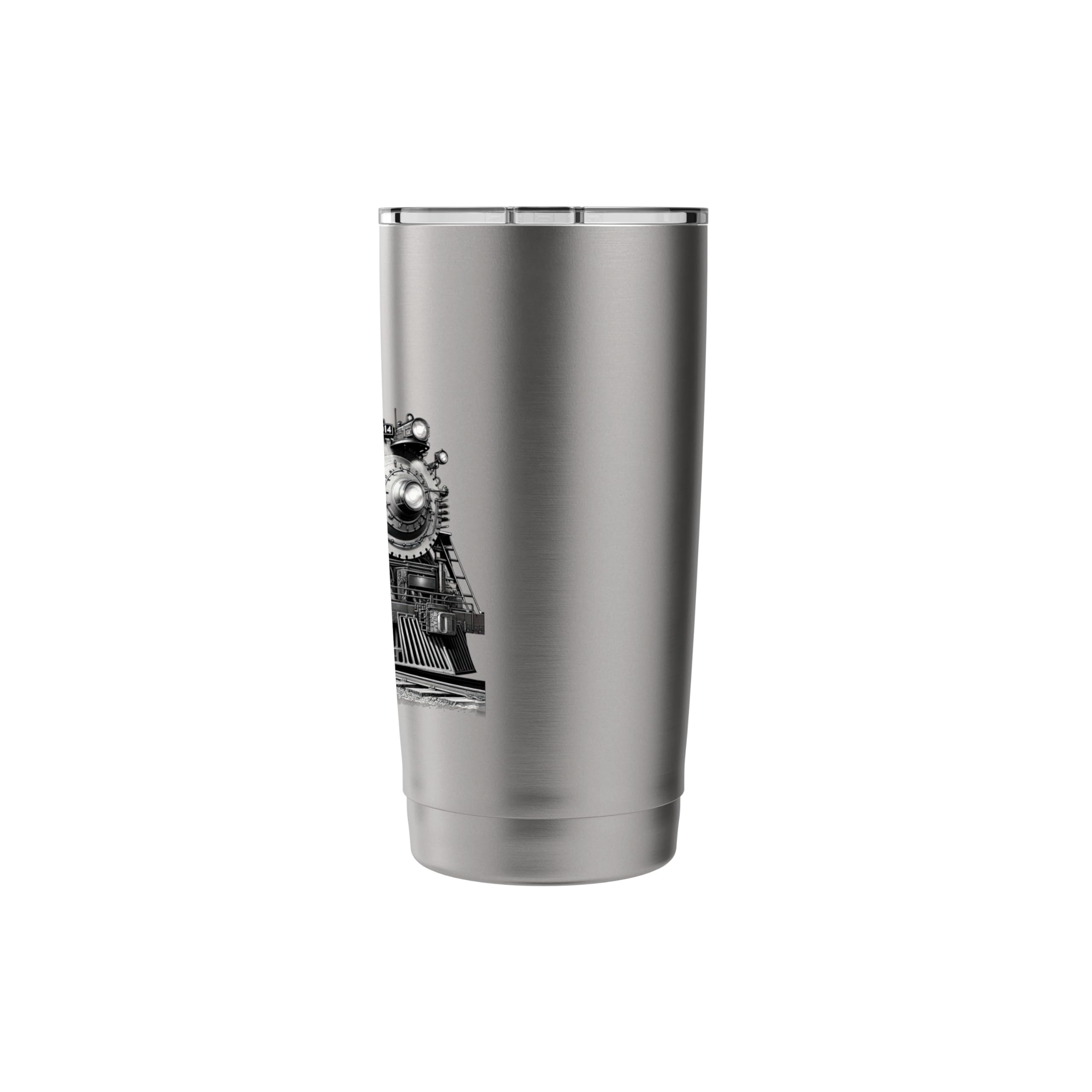 Steam Locomotive Train Vintage 1940s Style Engine Railroad Stainless Steel Insulated Tumbler