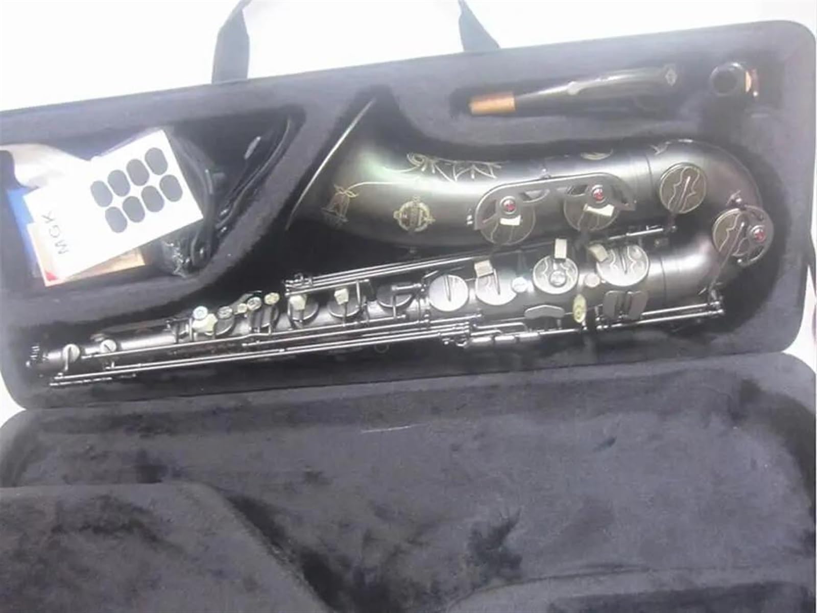 Saksofon Tenorowy Czarny Profesjonalny Instrument Muzyczny Grający Na Saksofonie Tenorowym Z Etui profesjonalny Saksofon