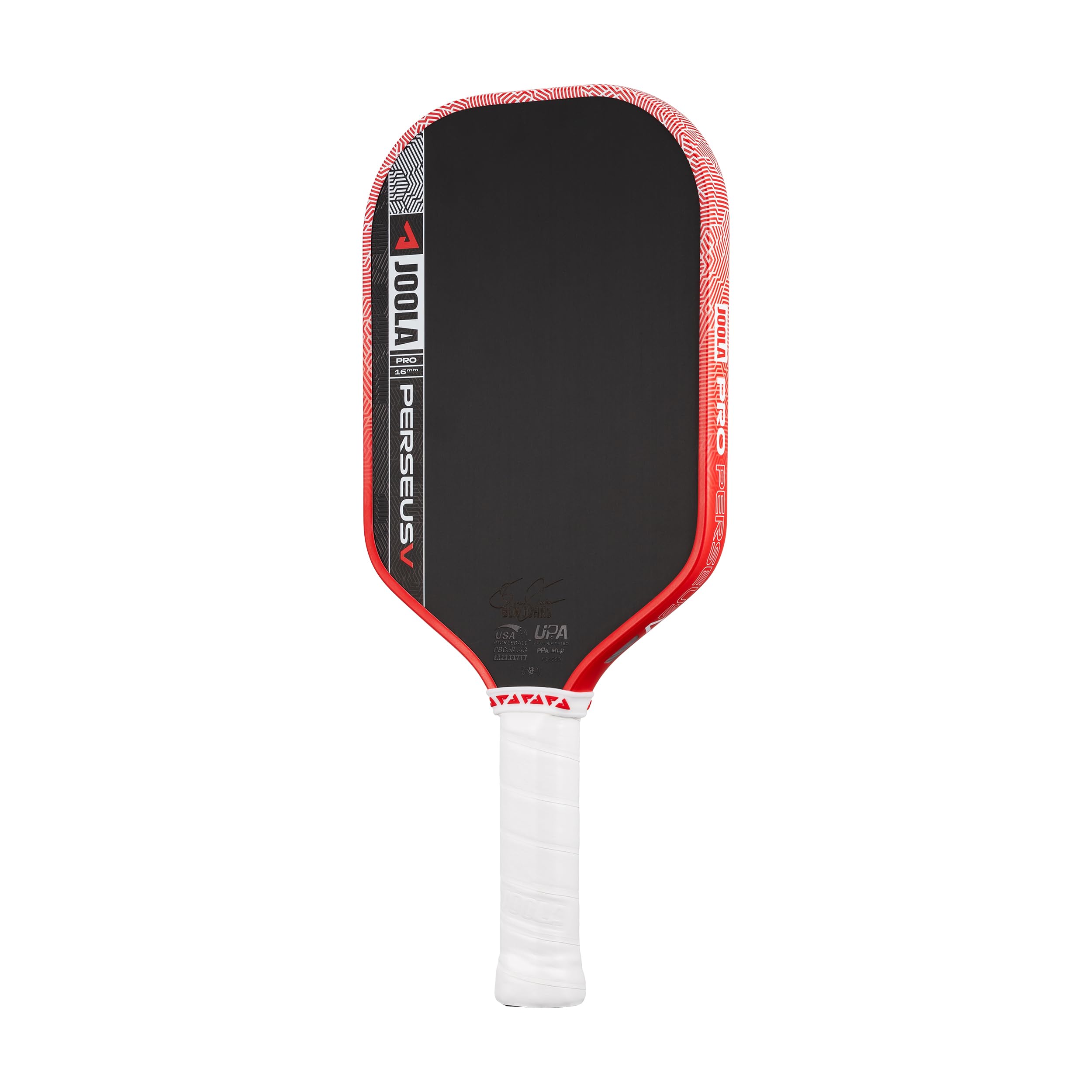 JOOLA Pro V Pickleball Paddle - 14mm/16mm - Raw Carbon Fiber Textured Surface - Enhanced Frame & Propulsion Core, USAPA & UPA-A Certified, NFC Chip Enabled, Premium Control & Lightweight Performance - 2