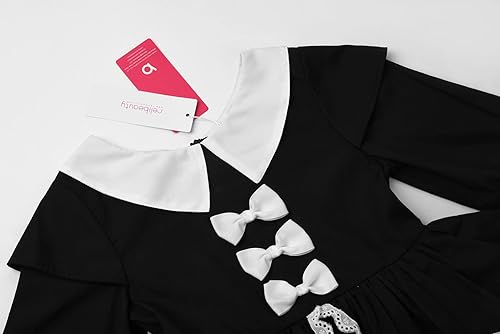 Miniatura 3 de ReliBeauty Disfraz de peregrina para niñas, disfraz colonial para niña, disfraz de cosplay