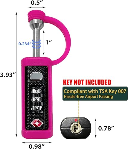 Miniatura 9 de LAFENLIN Gun Case Locks TSA Approved,Heavy Duty Locks for Gun Case,Cut-Proof Case Padlocks for Pistols and Rifles,Tactical Gun Locks