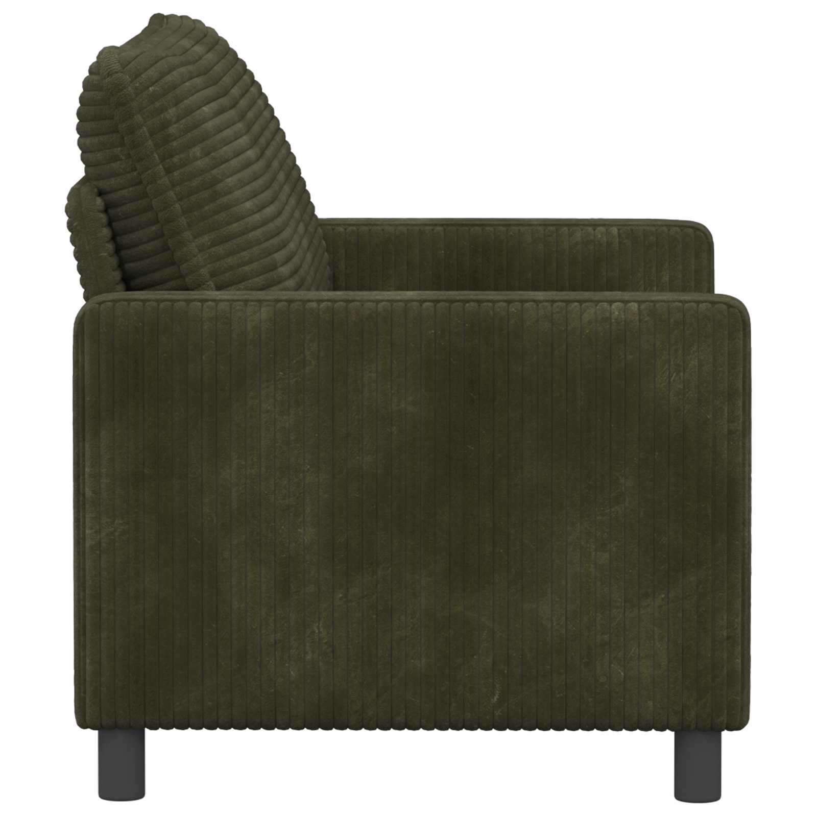 Sofá de 2 plazas, color verde, sofá tapizado 126 x 81 x 87,5 cm