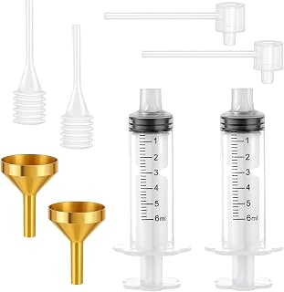 2 Set Perfume Refill Pump Tools Plastic Perfume Dispenser Transfer Tools Kit Include 2 Clear Pump, 2 Dropper, 2 Funnel for Refill and 2 Perfume Extractor Refill Tool for Perfume Oils Liquid