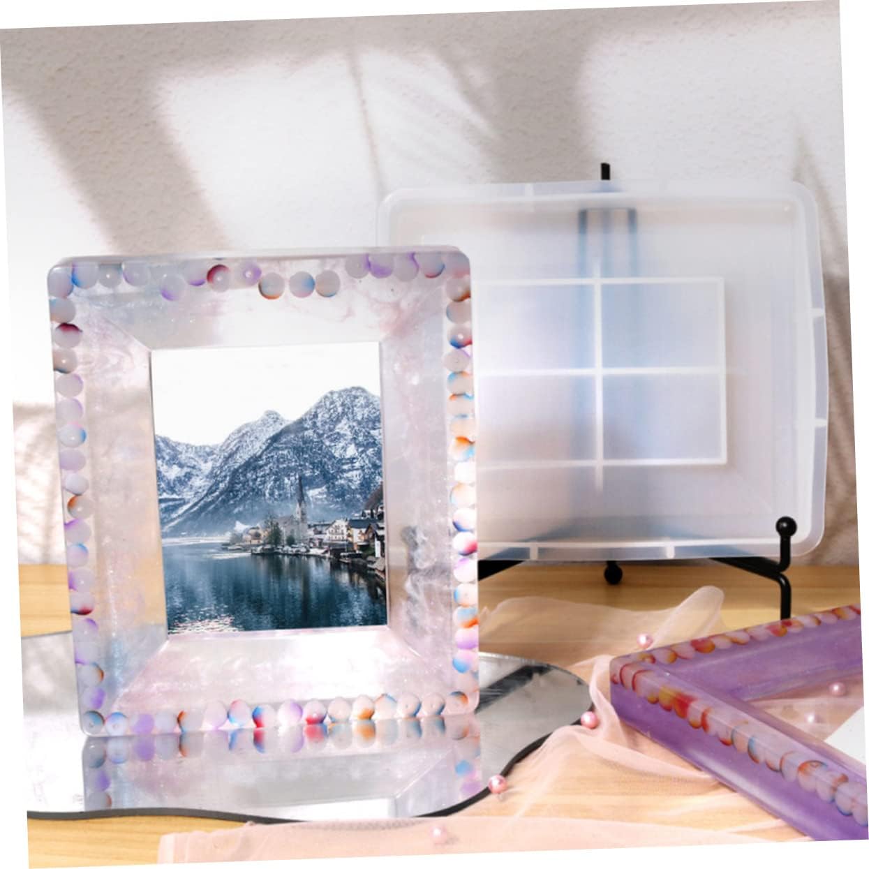 DIY Photo Frame Silicone Mold Craft Mold for Picture Frames Flexible Easy to Use for DIY Crafts Home Decor Projects