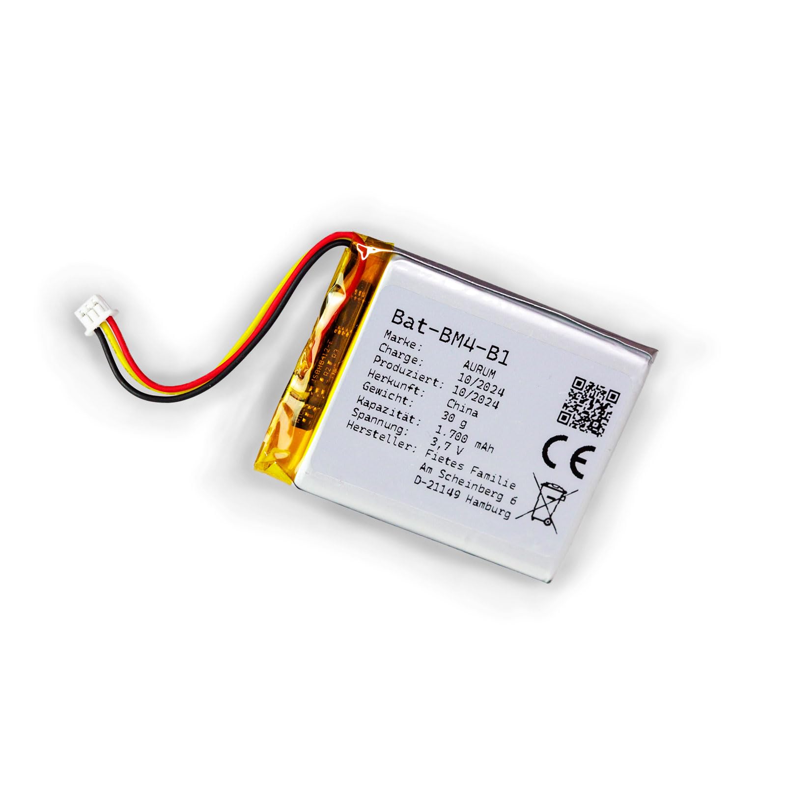 AURUM Batteria compatibile con JSLBtech Video Babyphone