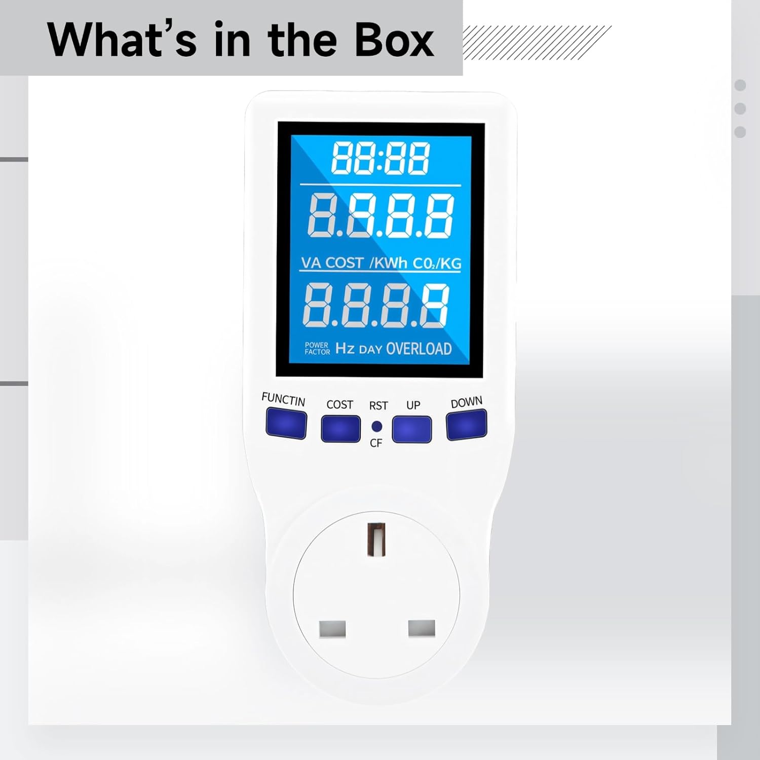 Image showing the Kill A Watt Meter as the sole item in the box.