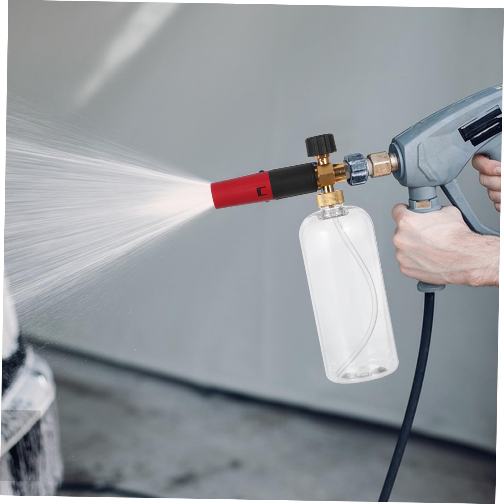 Rociador de Espuma para Lavado de Autos Botella de Jabón con Boquilla de Alta Presión para Coches Profesional y Uso Exterior