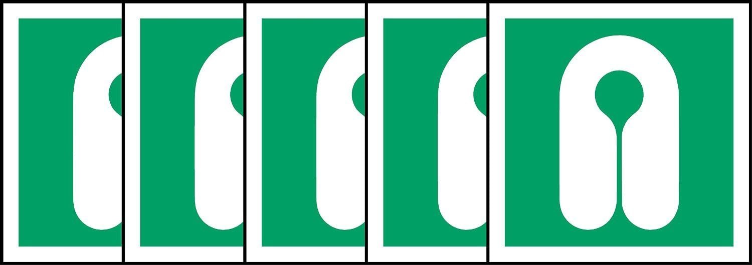 ISO Safety Label Sign International Lifejacket Symbol - Self Adhesive Sticker 150mm x 150mm (Pack of 5 Stickers)