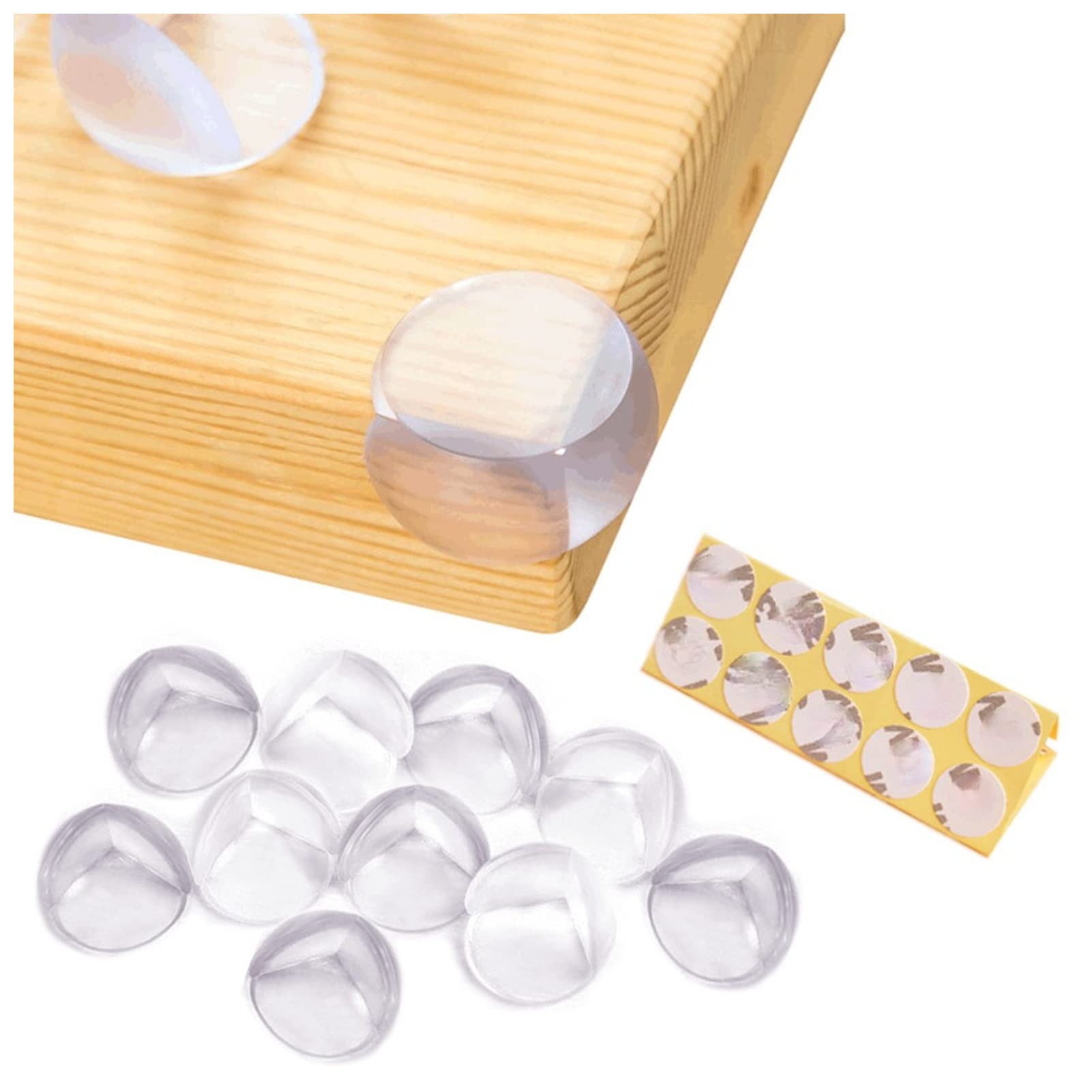 Agbarr Corner Protectors 10Pcs Safety Silicone Protector Table Corner Edge Protection Cover Anticollision Spherical Edge Corner Guard Corner Protectors Guards