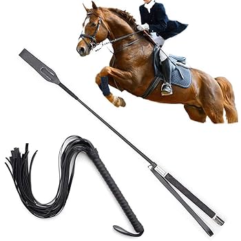 Amazon.co.jp: 馬用ムチ 乗馬用 短鞭 乗馬用品 馬鞭 レザー